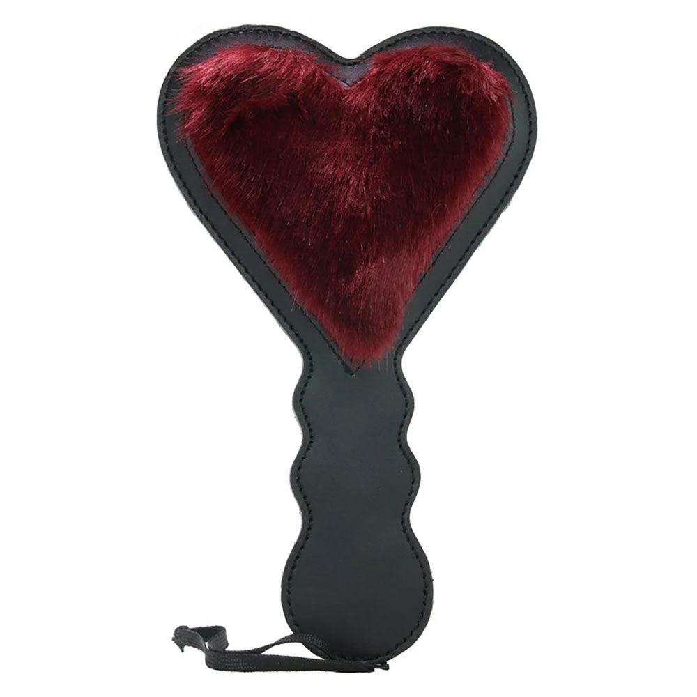 Sex & Mischief Enchanted Heart Paddle - Red/Black Paddle - SS09920