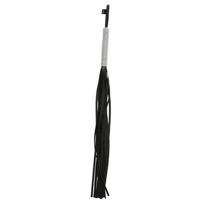 Sex & Mischief Sparkle Flogger - Black/Sparkle 78 cm Flogger Whip - SS09926