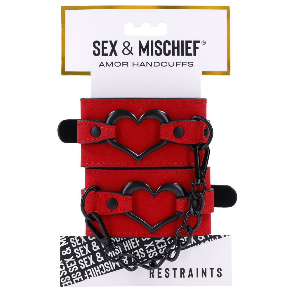 Sex & Mischief Amor Handcuffs - Red Restraints - SS09953