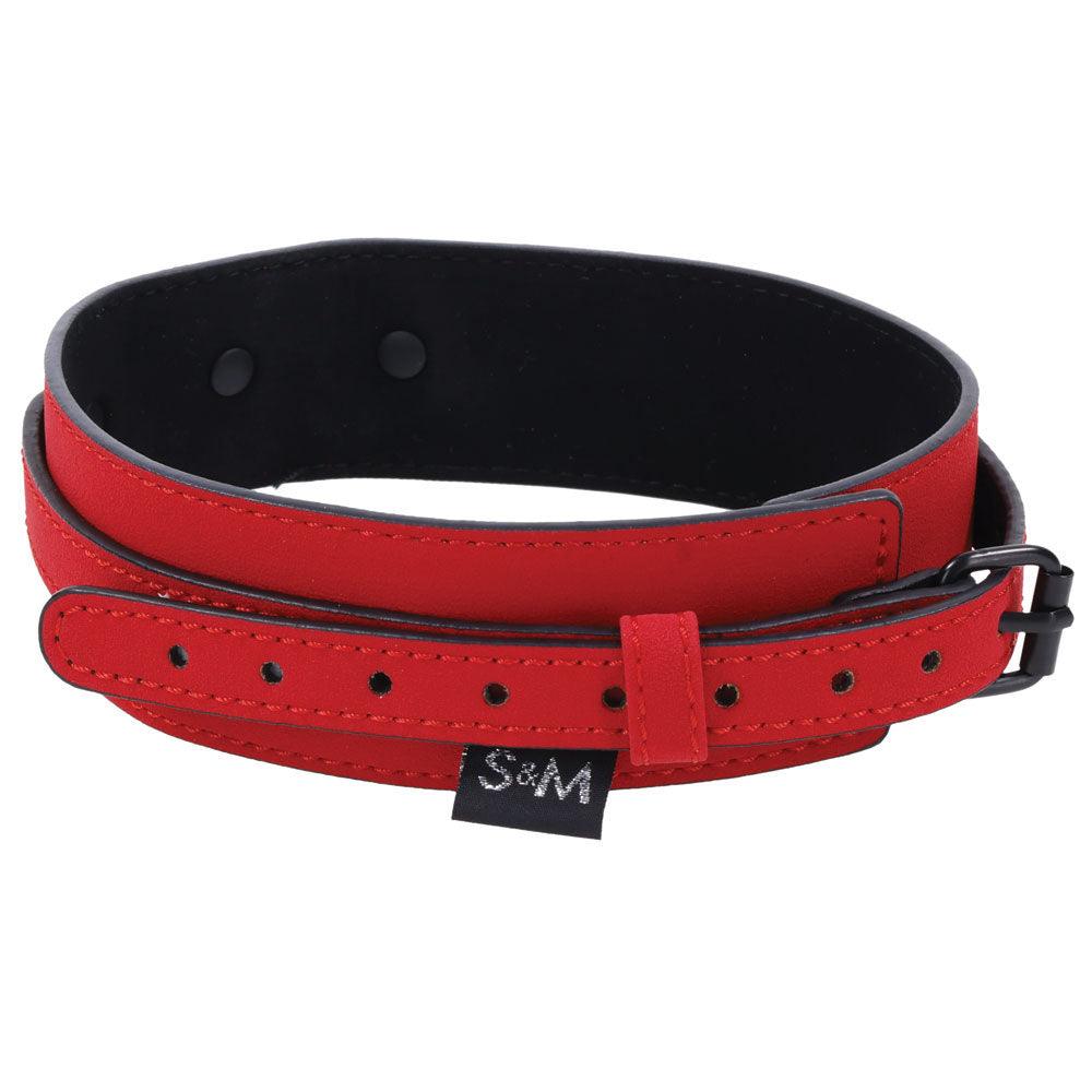 Sex & Mischief Amor Collar and Leash - Red Restraint - SS09954