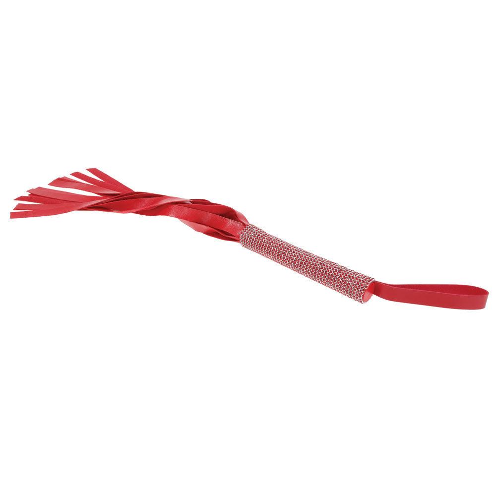 Sex & Mischief Amor Sparkle Flogger - Red 33 cm Flogger Whip - SS09955