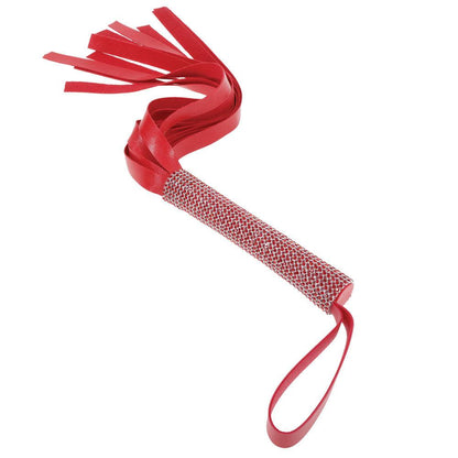 Sex & Mischief Amor Sparkle Flogger - Red 33 cm Flogger Whip - SS09955