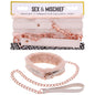 Sex & Mischief Peaches n CreaMe Fur Collar & Leash - Peach Restraint - SS09962