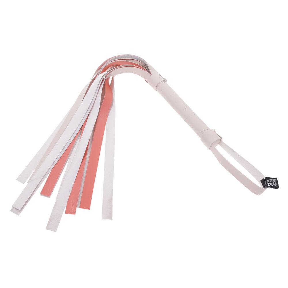 Sex & Mischief Peaches n CreaMe Stripe Flogger - Peach 80 cm Flogger Whip - SS09967