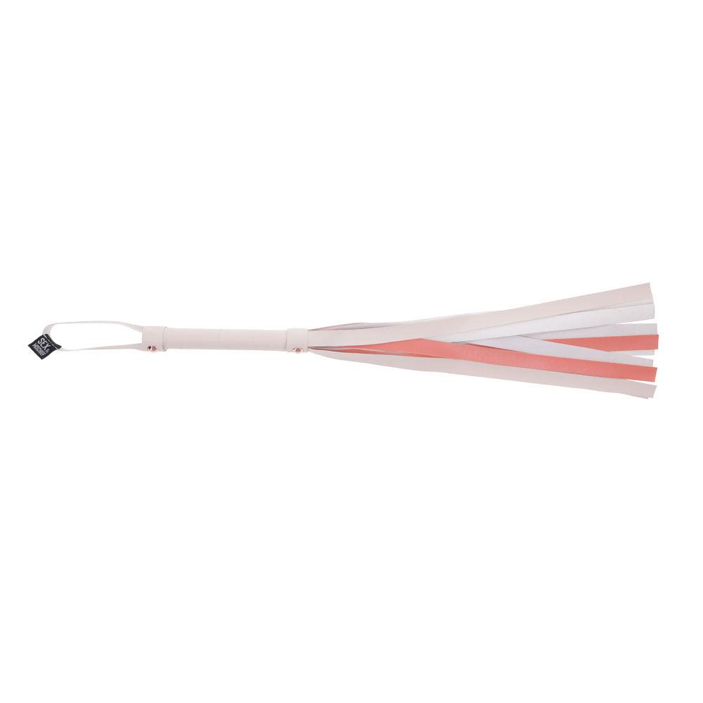 Sex & Mischief Peaches n CreaMe Stripe Flogger - Peach 80 cm Flogger Whip - SS09967