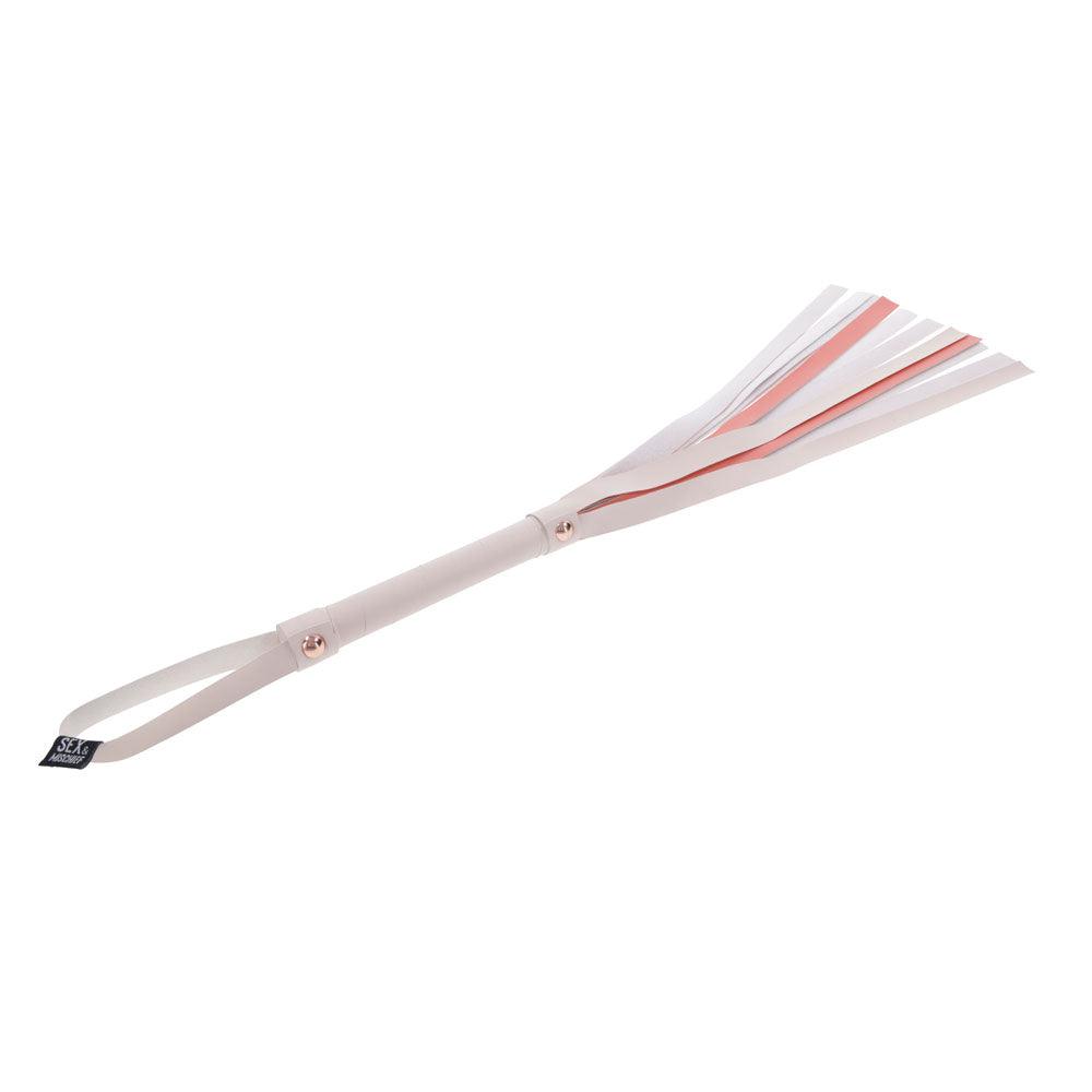 Sex & Mischief Peaches n CreaMe Stripe Flogger - Peach 80 cm Flogger Whip - SS09967