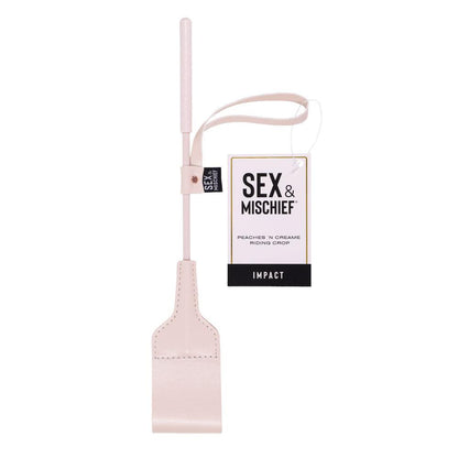 Sex & Mischief Peaches n CreaMe Riding Crop - Peach 30 cm Crop Whip - SS09969