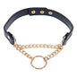 Sex & Mischief Cougar Day Collar - Navy Blue/Gold Collar - SS09974