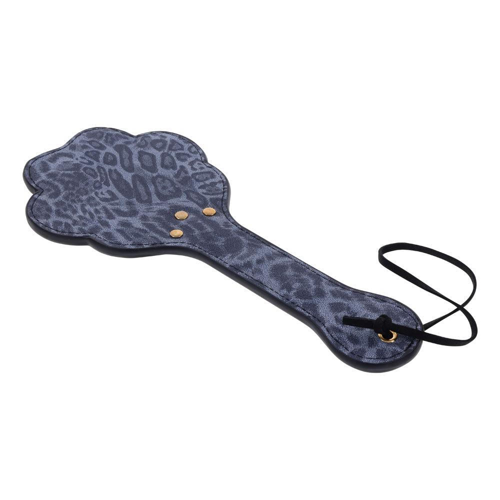 Sex & Mischief Cougar Paw Paddle - Navy Blue/Gold Spanking Paddle - SS09977