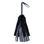 Sex & Mischief Cougar Faux Fur Flogger - Navy Blue/Black Furry Flogger Whip - SS09978