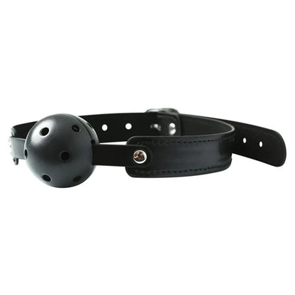 Sex & Mischief Breathable Ball Gag - Black Mouth Restraint - SS10023