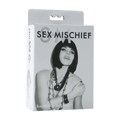 Sex & Mischief Breathable Ball Gag - Black Mouth Restraint - SS10023