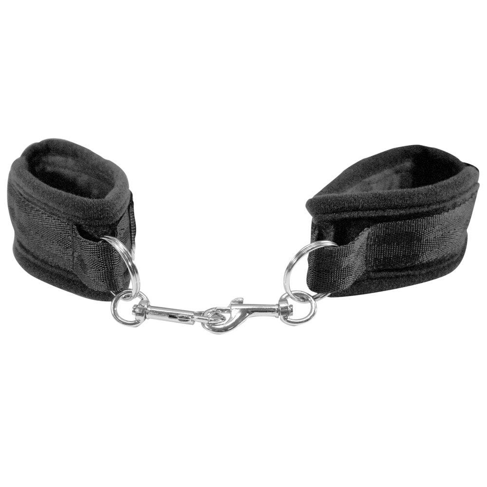 Sex & Mischief Black Beginner's Handcuffs - Black Restraints - SS10028