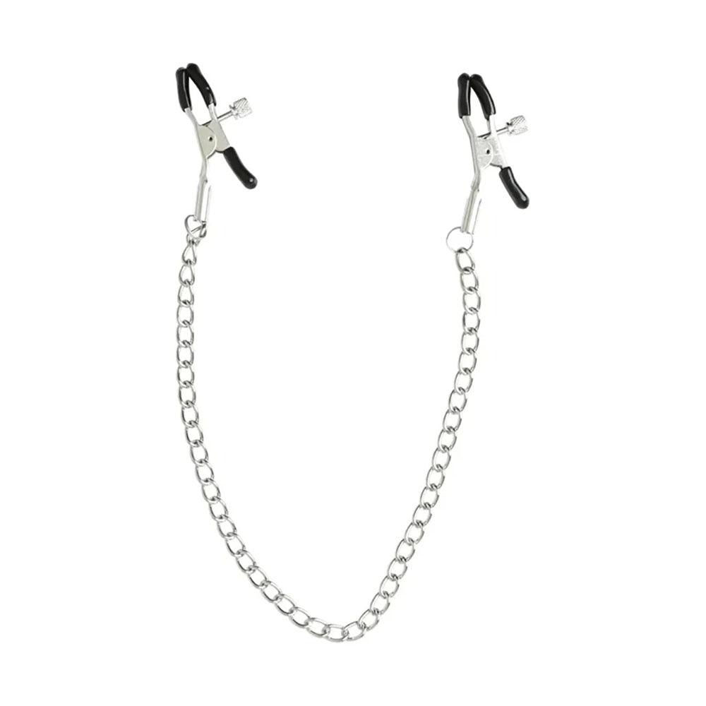 Sex & Mischief Chained Nipple Clamps - Nipple Clamps with 30 cm Chain - SS10089