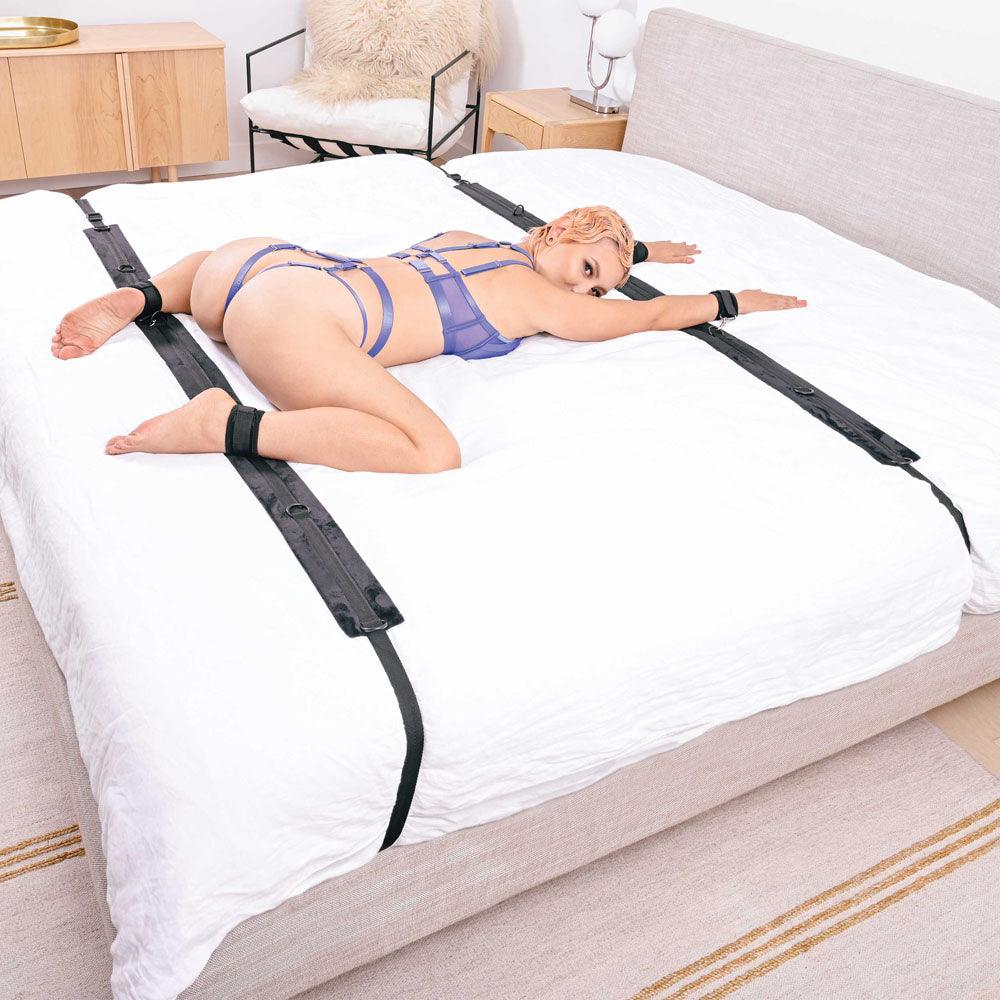 SPORTSHEETS No Matter Where Bondage Restraint System - Bed Restraints - SS20103