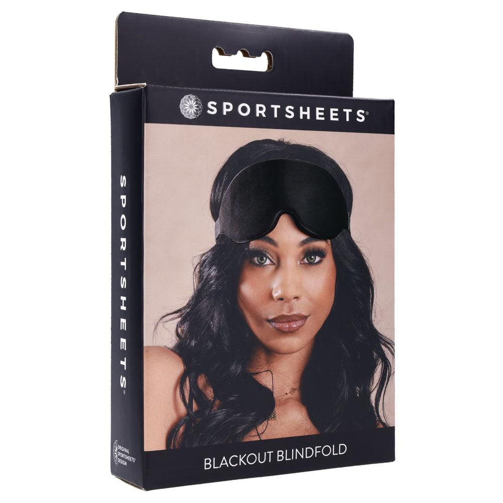 SPORTSHEETS Blackout Blindfold - Black Eye Mask - SS32404