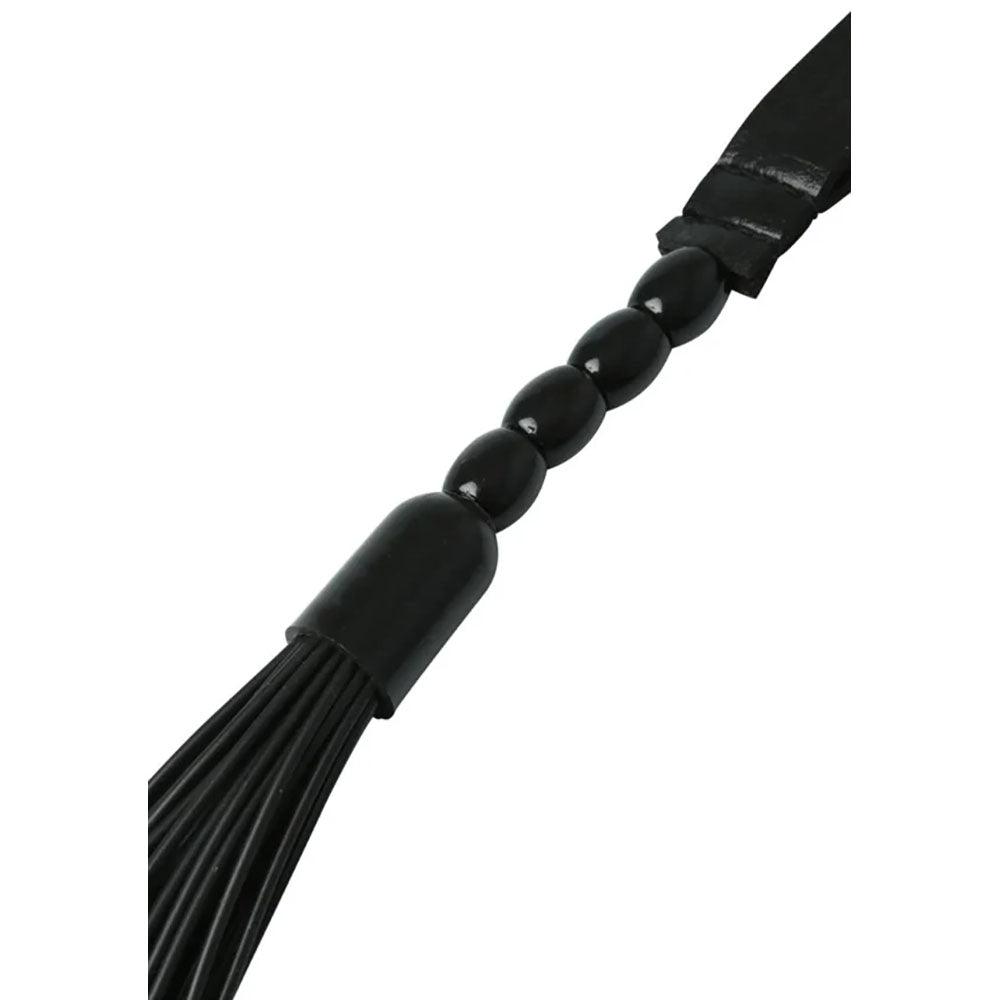 Sex & Mischief Noir Whip - Black 40 cm Rubber Whip - SS92124