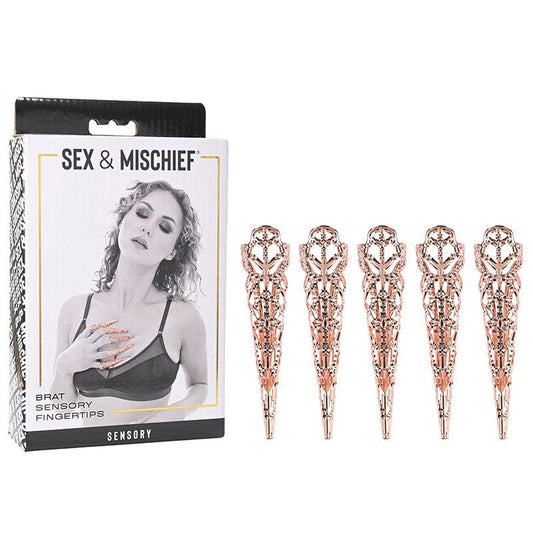 Sex & Mischief Brat Sensory Fingertips - Rose Gold - Set of 5 - SS92126