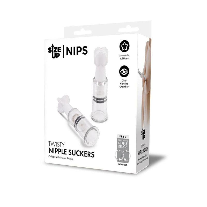 Size Up Twisty Nipple Suckers - Small - Set of 2 - SU100