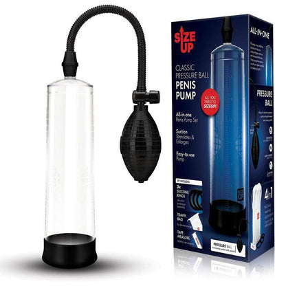 Size Up Classic Ball Penis Pump - Clear Penis Pump - SU300