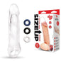 Size Up 1 Inch See-Thru Penis Extender with Ball Loop - Clear 2.5 cm (1'') Penis Extension Sleeve - SU400