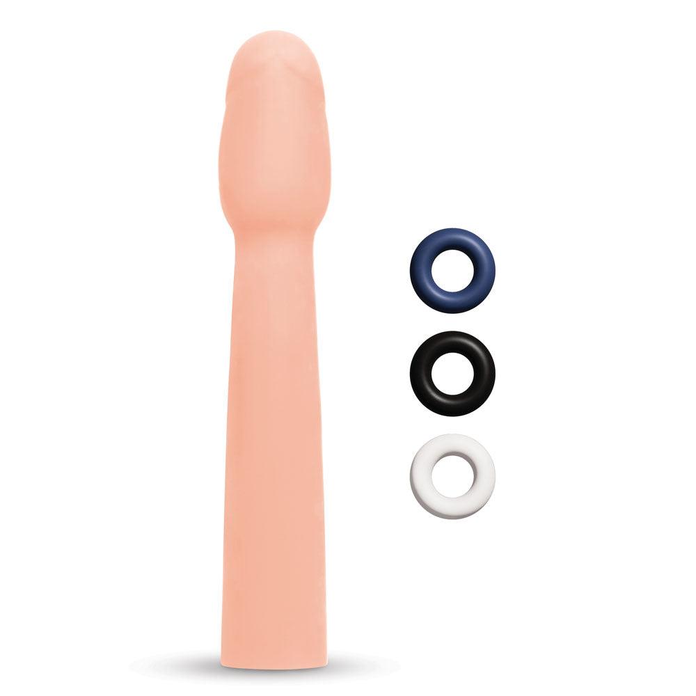 Size Up Realistic 2 Inch Penis Extender - Flesh 5 cm (2'') Penis Extension Sleeve - SU403