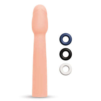 Size Up Realistic 2 Inch Penis Extender - Flesh 5 cm (2'') Penis Extension Sleeve - SU403