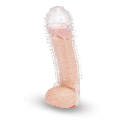 Size Up 1.5 Inch See-Thru Stretch Penis Extender - Clear 3.8 cm (1.5'') Penis Extension Sleeve - SU405