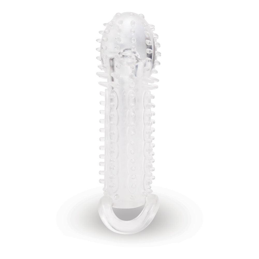 Size Up 1.5 Inch See-Thru Stretch Penis Extender - Clear 3.8 cm (1.5'') Penis Extension Sleeve - SU405