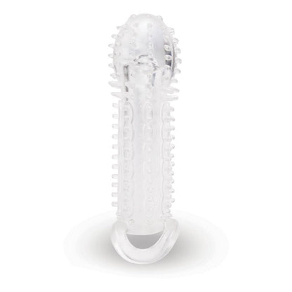 Size Up 1.5 Inch See-Thru Stretch Penis Extender - Clear 3.8 cm (1.5'') Penis Extension Sleeve - SU405