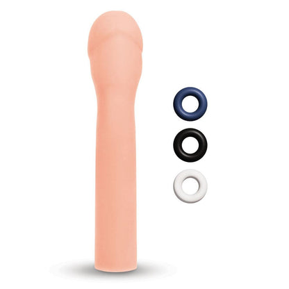 Size Up Realistic 3'' Penis Extender - Flesh 7.6 cm (3'') Penis Extension Sleeve - SU406