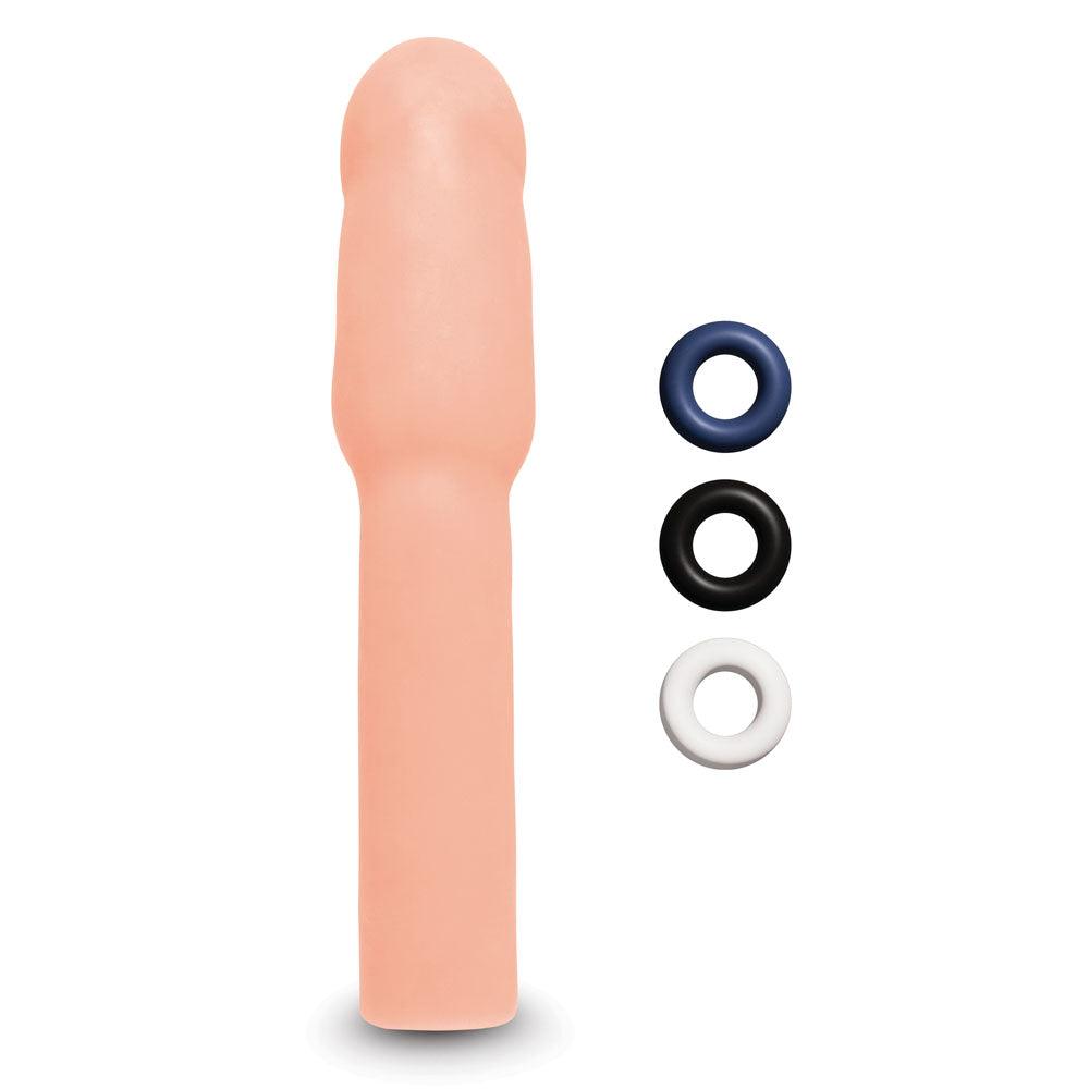 Size Up Realistic 4 Inch Penis Extender - Flesh 10.1 cm (4'') Penis Extension Sleeve - SU407