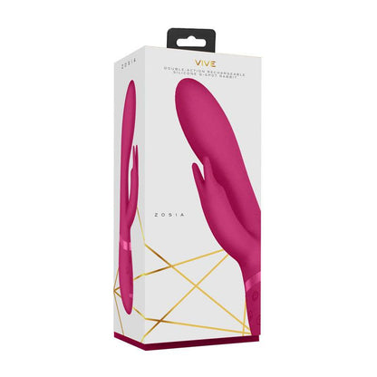 Vive Zosia - Pink 21.3 cm USB Rechargeable Rabbit Vibrator - VIVE016PNK