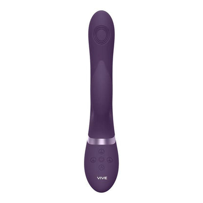 VIVE Aimi - Purple - Purple 22.3 cm USB Rechargeable Rabbit Vibrator - VIVE029PUR