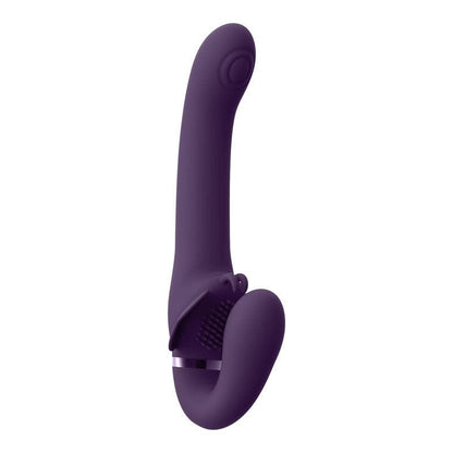 Vive SATU - Purple 23 cm USB Rechargeable Strapless Strap-On - VIVE033PUR