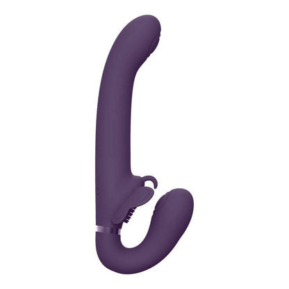 Vive SATU - Purple 23 cm USB Rechargeable Strapless Strap-On - VIVE033PUR