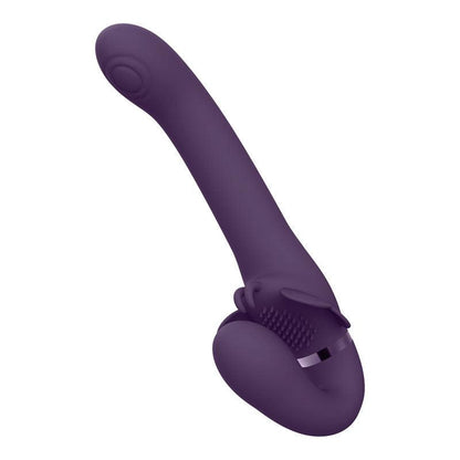 Vive SATU - Purple 23 cm USB Rechargeable Strapless Strap-On - VIVE033PUR