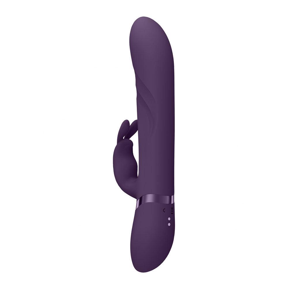 VIVE Nari - Purple - Purple 24.1 cm USB Rechargeable Rabbit Vibrator - VIVE053PUR