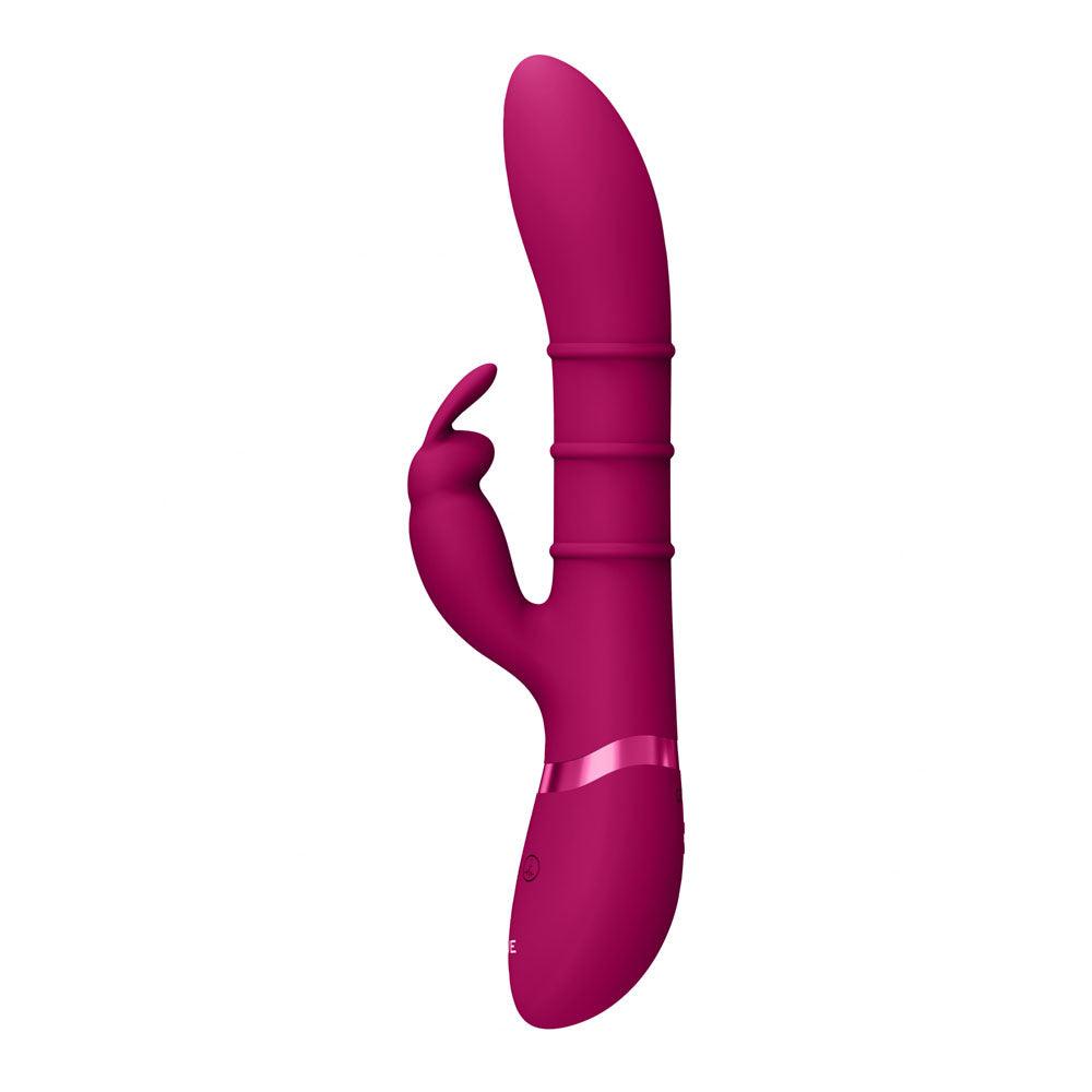 VIVE Sora - Pink - Pink 24.2 cm USB Rechargeable Rabbit Vibrator - VIVE054PNK