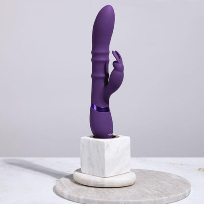 VIVE Sora - Purple - Purple 24.2 cm USB Rechargeable Rabbit Vibrator - VIVE054PUR