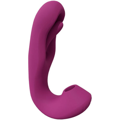 VIVE Yuna - Pink - Pink USB Rechargeable Flapping Vibrator with Air Pulsation - VIVE055PNK