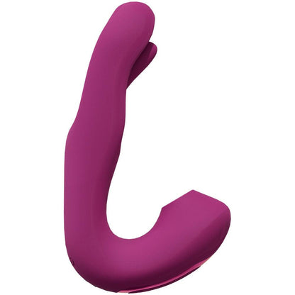 VIVE Yuna - Pink - Pink USB Rechargeable Flapping Vibrator with Air Pulsation - VIVE055PNK