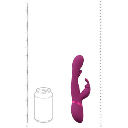 VIVE Mika - Pink - Pink 23.2 cm USB Rechargeable Rabbit Vibrator with Flapping Shaft - VIVE057PNK