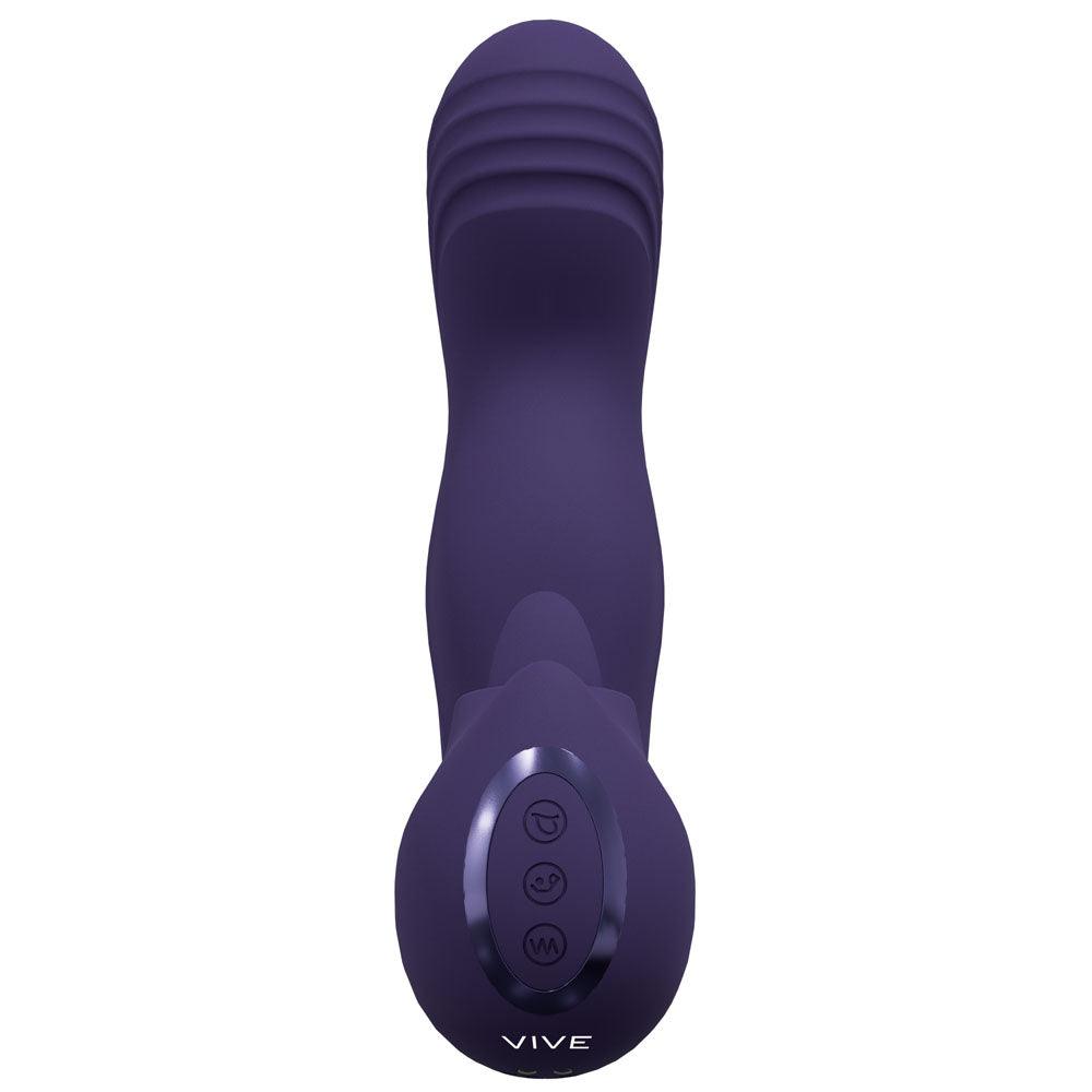 VIVE Yumi - Purple - Purple USB Rechargeable Triple Motor Vibrator - VIVE060PUR