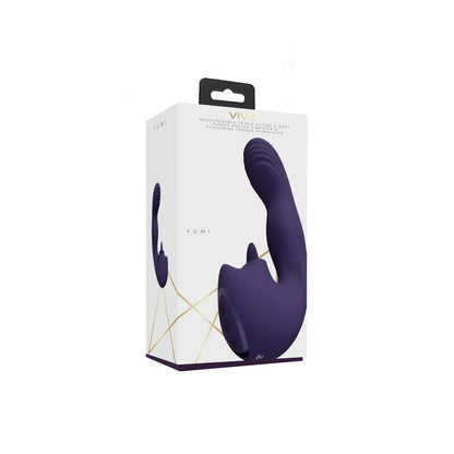 VIVE Yumi - Purple - Purple USB Rechargeable Triple Motor Vibrator - VIVE060PUR