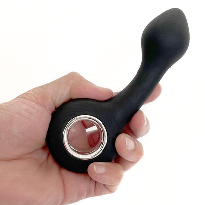 VERS Rechargeable Silicone G Spot Vibe - Black 13.8 cm USB Rechargeable Vibrator - VRS-2202