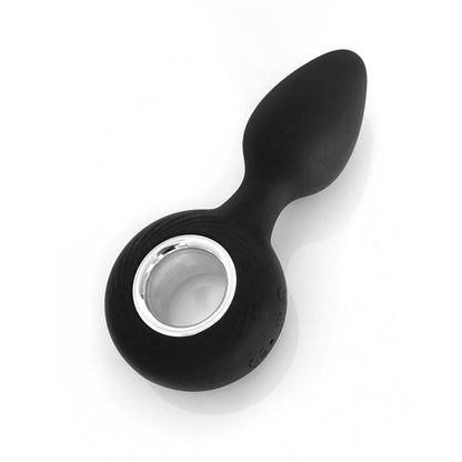 VERS Rechargeable Silicone Plug Vibe - Black 12.5 cm USB Rechargeable Vibrating Butt Plug - VRS-2203