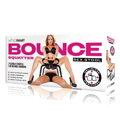 WhipSmart Bounce Squatter Sex Stool - Black Position Stool - WS1026