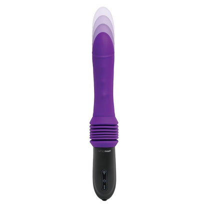 WhipSmart Thrusting Sex Machine - Purple 23 cm USB Rechargeable Thrusting Vibrator with Suction Mount - WS1065