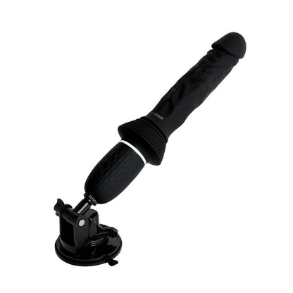 WhipSmart Thrusting Cock - Black 30 cm USB Rechargeable Thrusting Vibrator with Suction Mount - WS1066